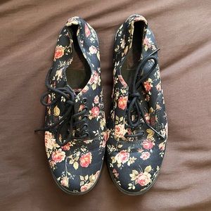 Vans Floral Sneakers | Size 8.5 Womens